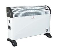 SHX Radiateur soufflant turbo - 2000 W - Thermostat de sécurité - 3 niveaux de puissance - Protection contre la surchauffe - Protection anti-basculement - Silencieux - Blanc