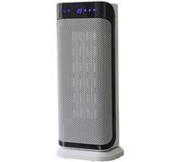 SHX SHX37PTC2000LD Radiateur soufflant PTC céramique 2000W avec écran, blanc/noir