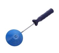 SHYCELOHES Rouleau Décoratif pour Peinture à Texture, Tube 26mm, Bleu | Caoutchouc et Métal, Lignes Nettes, Poignée Ergonomique, Usage Maison pour Salons et Décoration Moderne