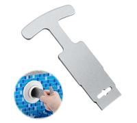 SHYKNYU Outil de retrait de bouchon de piscine, outil de retrait de siège oculaire de piscine en métal amélioré avec poignée pour buses Hayward, raccords d'entrée de piscine hors sol et creusée