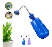 Shyllin Jardin Petit arrosoir 450ml,Plante Intérieur arrosoirs,Bouteille D'arrosage à Presser avec Bouteille Souple, Convient aux Petites Plantes, semis, Plantes en Pot (Bleu)