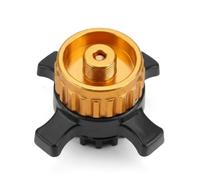 SHYSBV Adaptateur de cartouche de gaz pour Easy-Click/CV - Adaptateur de cartouche de valve - Passage de la baïonnette à filetage 7/16" (EN417) pour réchaud de camping et lampes à gaz - Doré