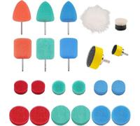 SI FANG 22Pcs Mini kit de polissage éponge & laine, tige 3mm pour Dremel