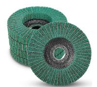 SI FANG Disque de polissage grain 120 125 mm pour meuleuse d'angle | Disques à lamelles en fibre de nylon, pour polissage en acier inoxydable