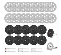SI FANG Kit 36 Disques Coupe Dremel 22/32mm, Disque Diamant&Résine Tige 3mm