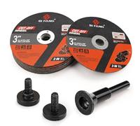 SI FANG Lot de 10 roues de coupe de 7,6 cm pour meuleuse à matrice | avec mandrin de montage de 6,35 mm disques de coupe en métal de 76 mm, disques de meuleuse de 1,2 mm d'épaisseur, pour outil