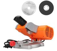 SI FANG Mini scie à onglet, scie à onglet, scie radiale de 0 à 45 ° avec disques à tronçonner de 50 mm, scie à bout de table pour couper le métal, le bois, le plastique