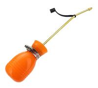 SI FANG Plumeau à poudre - Applicateur de terre de diatomée avec tube en cuivre plus long - Pulvérisateur à bulbe anti-parasitaire - Orange