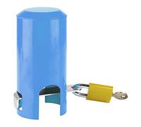 SI FANG Système de Verrouillage de Robinet en Métal Multifonctionnel pour Extérieur, Housse de Robinet de Jardin, Sécurité Enfant, Acier Dur, Jaune/Bleu