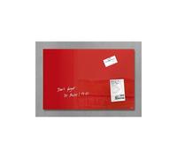SIGEL GL122 Tableau magnétique en verre / tableau magnétique Artverum, 40x60 cm, rouge