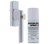 SI Siegenia LM 4200 Poignée de transmission verrouillable, argent