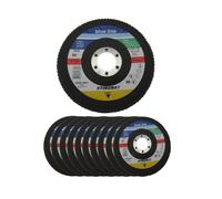 SIA Bosch 10X Disques Abrasifs Ø 125 Mm X 22 Grain 60 Acier Inox