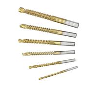 SiaBiced 6 Pièces Foret Hélicoïdal Mèche à Tige Droite Ensemble Forets HSS Métal Bois Polyvalence Matériaux Divers Convient pour Artisanat