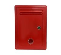 SiaBiced Boîte à Suggestions Murale, Boîte Aux Lettres, Boîte à Dons, Boîte à Réclamations avec Fenêtre Transparente, Sécurisée Par n Polypropylène, Rouge