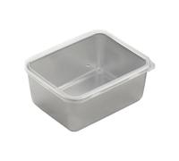 SiaBiced Boîte de Conservation Alimentaire Récipient Repas Inox Boîte à Collation Hermétique Résistante à la Rouille avec Couvercle pour Bureau Maison, 304 Matériel