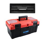 SiaBiced Boîte de Rangement Coffret à Outils Portable Multifonction Traîneau Amovible Construction Solide En Pp Convient pour Maintenance Réparation Cadeaux Fê, 17 pouces