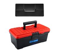 SiaBiced Boîte de Rangement Coffret à Outils Portable Multifonction Traîneau Amovible Construction Solide En Pp Convient pour Maintenance Réparation Cadeaux Fê, 12,5 pouces