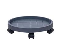 SiaBiced Chariot à Plantes Rond à roulettes, Support pour Plantes, Porte-Pots, Soucoupe Roulante, Base Drainante, Résistant à L'humidité, pour Pots de Fleu, Diamètre 39 Cm
