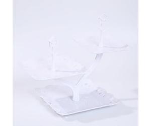 SiaBiced Corbeille à fruits décorative en plastique - Panier à fruits pour table basse et comptoir - rangement fruits, Forme de branche d'arbre, plateau carré