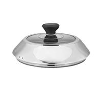 SiaBiced Couvercle à Badigeonner, Dôme à Fromage, Ustensile de Grill Universel en Acier Inoxydable, Couvercle pour Pâtisseries, Cuisson Vapeur, Teppanyaki, 29 cm