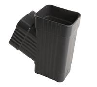SiaBiced Déviateur de Descente de Gouttière Carré En Alliage D'aluminium, Accessoire et Pièces de Rechange pour Rallonge de Gouttière, Antirouille, Fixatio, 6x8cm Gris