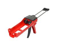 SiaBiced Distributeur de Mastic Applicateur Époxy Manuel Outil de Construction à Double Tube Poignée Confortable Résistant Convient Travaux de Rénovation Chant, Rouge
