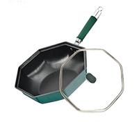SiaBiced Dosa Tava Poêle Antiadhésive Poêle Ronde Poêle Plate Poêle à Crêpes Conception Robuste Base Épaisse Aluminium Facile à Nettoyer Adaptée pour La, g