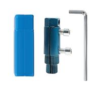 SiaBiced Extracteur de Vis Cassée Outil pour Tuyau Cassé Extracteur D'Écrou Acier Multifonction pour Réparation Robinet Valve Pratique et Compact Convient, Bleu avec étui