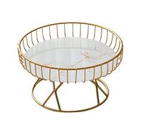 SiaBiced Fruitier Plateau Fer Forme Ronde Présentoir de Snacks Panier Support Organiseur Convient pour Cuisine Décoration de Table Fête Décoration de Ferme,