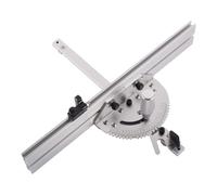 SiaBiced Guide d'Onglet pour Scie sur Table Assemblage Universel Accessoires pour Scie Réglage Précis Aluminium Convient à Bricolage Menuiserie Atelier, Gauge 41cm Arrière Arrêt