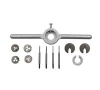 SiaBiced Jeu de Tarauds Métriques Filières Clé à Tarauder Coffret Outils Acier Adapté pour Modélisme Travaux D'Horlogerie Petits Projets D'Ingénierie Usage Dom