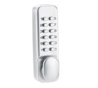 SiaBiced Mécanisme de Porte avec Clavier Numérique, Poignée Ergonomique, Bouton, Sans Pile, Convient Aux Maisons et Aux Bureaux, ARGENT