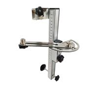 SiaBiced Niveau Murale Support de Fixation Ajustable Universel Porte-niveau Outil de Mesure Pied de Support Rotation Aluminium Alliage Fonction Multiangle