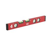 SiaBiced Niveau Outil de Nivellement Compact avec Boîte de Mesure Règle à Bulles 5 Fioles Structure Aluminium Allié Adapté pour Pose de Briques Sols