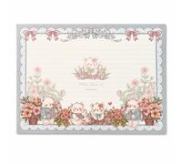 SiaBiced Ours en Papier, Bloc-Notes et Memo Pad sous Licence au sign Breveté, Bleu, Ours de jardin horizontal bleu