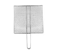 SiaBiced Panier à Griller pour Barbecue avec Grille Verrouillable et Poignée de Transport Résistante à La Chaleur. Matériau Antirouille pour Griller en Toute S, Mince et M