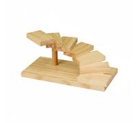 SiaBiced Plateau Carré de Service Plateau Présentoir Support Planche en Bois à Étage Inspiration Japonaise pour Mets , Étagère D Affichage Carrée À 7 Marches, Petite Taille