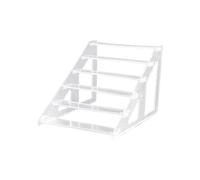 SiaBiced Présentoir Acrylique Support Vitrine Étage Stable Rangement Objets Collection Accessoires Adaptable pour Chambre Salon Présentations Décoration, 6 niveaux 25cm