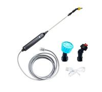 SiaBiced Pulvérisateur Électrique Lance d'Arrosage Télescopique Buse Ajustable en PP sans Réservoir Volumineux Adapté à l'Arrosage de Plantes, Conduite d'eau de 300 cm
