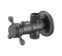 SiaBiced Robinet D'Arrêt d'angle Vanne de Remplissage Robinet d'alimentation Vanne Triangulaire Rétro Sophistiqué pour Plomberie Adapté pour Une Sall, Style A