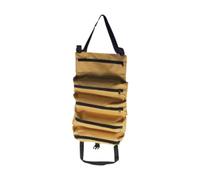 SiaBiced Roll Pochette à Outils Canvas Nombreuses Poches Sangles de Sécurité Rangement Spacieux Adapté Électricien Menuisier Bricoleur Atelier T, Kaki