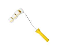 SiaBiced Rouleau à Peinture pour Tuyaux Polyvalent avec Kit de Cadre pour La Peinture Des Coudes de Tuyaux D'eau