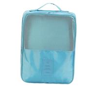 SiaBiced Sac à Chaussures de, Sac de Transport pour Chaussures avec Fermeture éclair et Poignée, Sac à Main Anti-poussière de Haute Qualité, Sac de Rang, Bleu