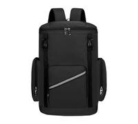 SiaBiced Sac à Dos de Nettoyage étanche pour Produits de Nettoyage, avec Plusieurs Poches, Compartiment avant, Bandes Réfléchissantes et Tissu Oxford Adapté à, Noir