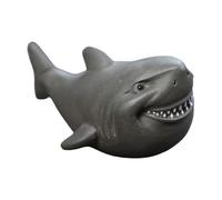SiaBiced Statue de Thé Animal Sculpture Requin Argile Ornement Figurine Créative Décor Elégant Convient pour Bureau Salon Chambre Fête, Gris
