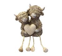 SiaBiced Statuette Décorative de Couple de Vaches pour Cheminée, Mariage, Maison