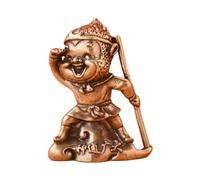 SiaBiced Statuette Miniature « En Occident », Sculpture En Cuivre, Style Créatif, Idéale pour La Décoration Intérieure, Cadeau pour Chambre Ou Salon, Singe Solaire