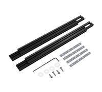 SiaBiced Système de Gabarit de Défonçage Cadre avec Rail de Rainurage Fraisage Accessoire Guide Fraiseuse Aluminium Alliage Solide Réglable pour Usage Professi, 60cm