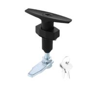SiaBiced T Handle Lock Kit Serrure Porte Armoire Boîte à Outils Remplacement Verrou Universel Robuste Installation Simple Adapté à La Sécurité Protection Équip, Langue Longue, 8.2 X 6.2 X 9.8 Cm