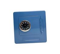 SiaBiced Tirelire Coffre à Argent Boîte de Rangement de Passe Sécurisée Métal Fonction Serrure à Combinaison Réutilisable pour Enfants et Jeunes Adapté Déc, Bleu